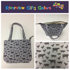 Medium Tote Bag with Zip - Farm Sweet Farm - Animals Medium Tote Bag with Zip - Farm Sweet Farm - Animals